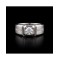0.525CT 足鉑金 男裝方框圓形培育鑽戒 - 0.525CT PT950 SQUARE DESIGN ROUND-CUT LAB-GROWN DIAMOND RING