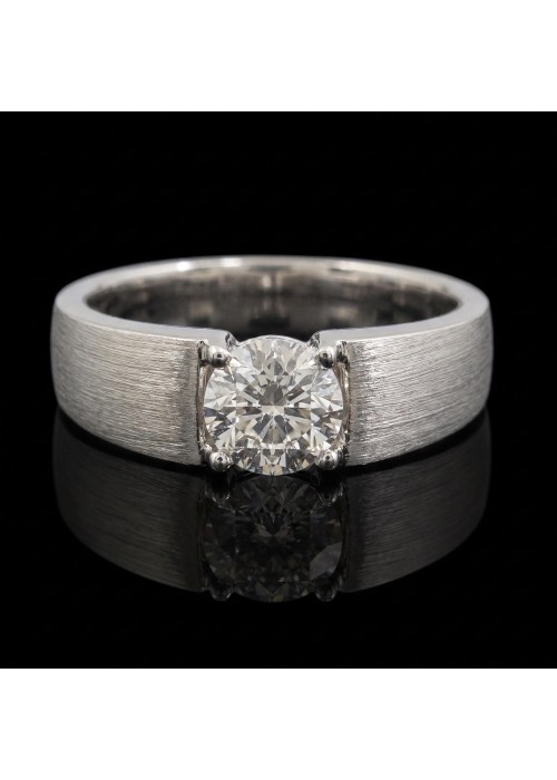 1.01CT 足鉑金 男裝圓形培育鑽戒 - 1.01CT PT950 ROUND-CUT LAB-GROWN DIAMOND RING