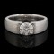 1.01CT 足鉑金 男裝圓形培育鑽戒 - 1.01CT PT950 ROUND-CUT LAB-GROWN DIAMOND RING