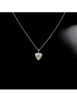 1.06CT 足鉑金 心形培育鑽頸鏈 - 1.06CT PT950 HEART-CUT LAB-GROWN DIAMOND NECKLACE