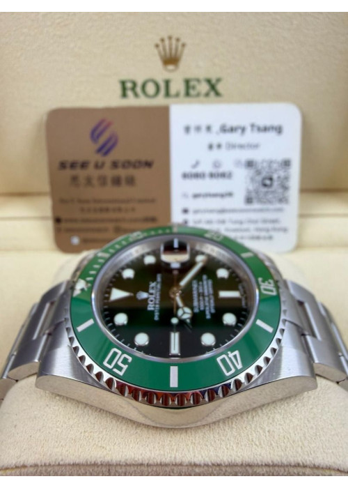 二手 ▶️  Rolex 勞力士 Submariner Date ◀️  116610LV  2013年錶  綠綠 (40mm)