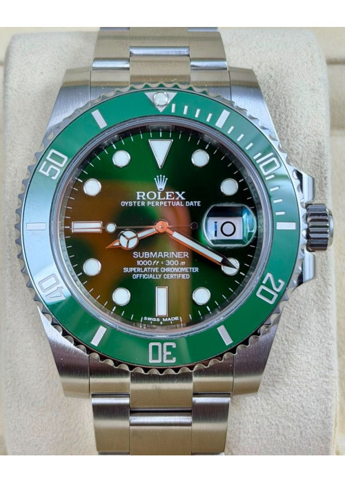 二手 ▶️  Rolex 勞力士 Submariner Date ◀️  116610LV  2013年錶  綠綠 (40mm)