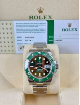二手  ▶️  Rolex 勞力士 Submariner Date ◀️   116610LV   2018年  綠綠 (40mm)