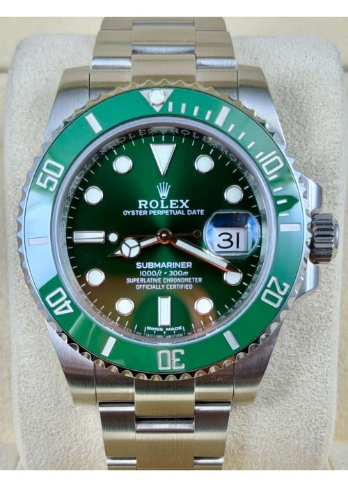 二手  ▶️  Rolex 勞力士 Submariner Date ◀️   116610LV   2018年  綠綠 (40mm)