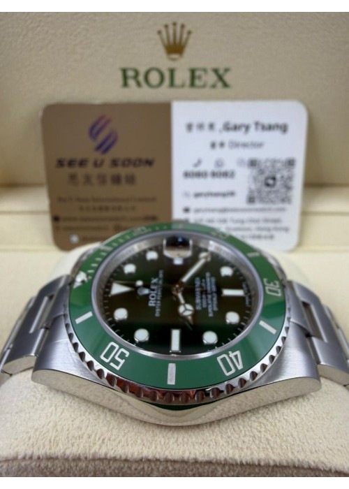 二手 ▶️  Rolex 勞力士 Submariner Date ◀️   116610LV  2015年錶  綠綠 (40mm)