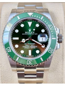 二手 ▶️  Rolex 勞力士 Submariner Date ◀️   116610LV  2015年錶  綠綠 (40mm)