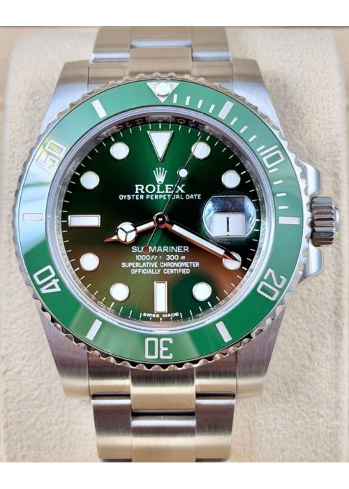 二手 ▶️  Rolex 勞力士 Submariner Date ◀️   116610LV  2015年錶  綠綠 (40mm)