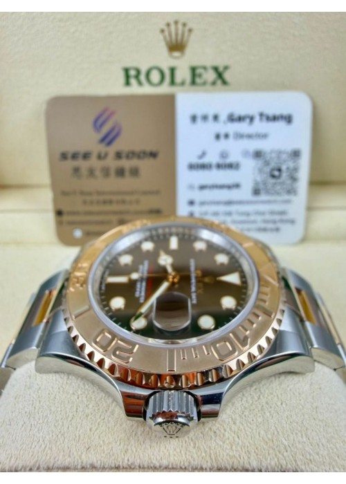 二手  ▶️  Rolex 勞力士 Yacht-Master ◀️   116621 玫瑰金鋼帆船  2019年 (40mm)