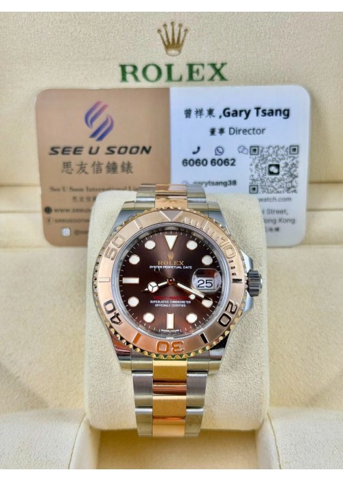二手  ▶️  Rolex 勞力士 Yacht-Master ◀️   116621 玫瑰金鋼帆船  2019年 (40mm)