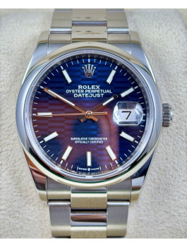 二手  ▶️  Rolex 勞力士 Datejust ◀️  126200 藍色坑紋面  2022年 (36mm)