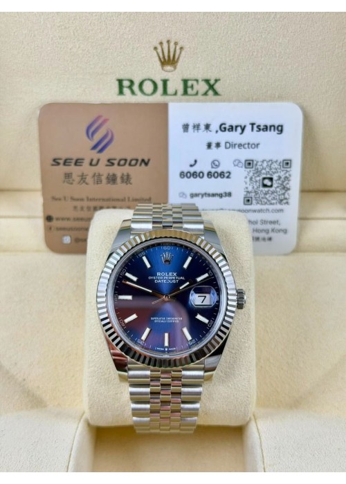 二手  ▶️  Rolex 勞力士 DATEJUST  ◀️   126334   2019年錶  (41mm)