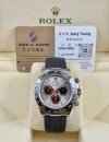二手 ▶️ Rolex 勞力士  DAYTONA ◀️  126519LN  白金膠帶地通拿  2025年錶  (40mm) 