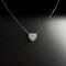 1.0CT 足鉑金 心形圍石培育鑽頸鏈 - 1.0CT PT950 HEART-CUT LAB-GROWN DIAMOND NECKLACE