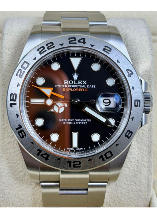 二手 ▶️  Rolex 勞力士 Explorer II ◀️  216570 大黑橙  2019年錶 (42mm)