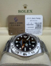 二手 ▶️  Rolex 勞力士 Explorer II ◀️  216570 大黑橙  2019年錶 (42mm)