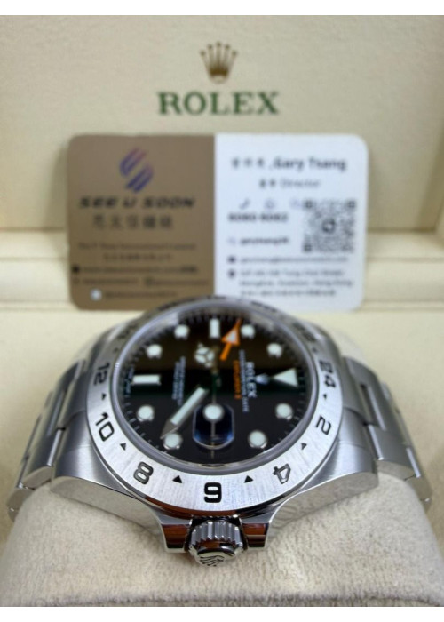 二手 ▶️  Rolex 勞力士 Explorer II ◀️  216570 大黑橙  2019年錶 (42mm)