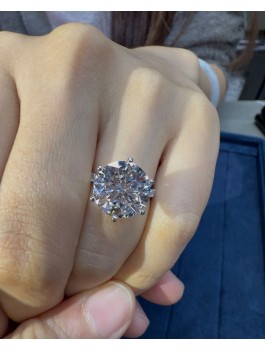 5.03ct Round-Cut IGI Lab Grown Diamond Ring  圓鑽培育鑽石戒指