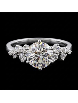 1.03ct 足鉑金 圓形培育鑽戒 - 1.03ct PT950 Round-Cut Lab-Grown Diamond Ring