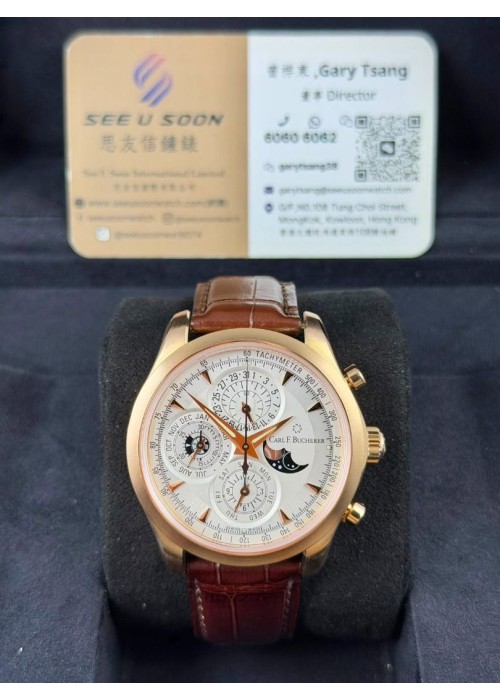 二手 ▶️  Carl F. Bucherer 寶齊萊   MANERO ◀️  00.10906.03.13.01 (40mm)
