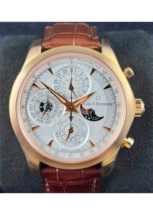 二手 ▶️  Carl F. Bucherer 寶齊萊   MANERO ◀️  00.10906.03.13.01 (40mm)