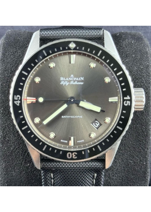 二手  ▶️ Blancpain 寶珀 Bathyscaphe ◀️ 5000 1110 NAKA   2014年錶  (43mm)