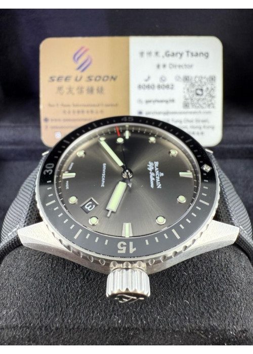 二手  ▶️ Blancpain 寶珀 Bathyscaphe ◀️ 5000 1110 NAKA   2014年錶  (43mm)