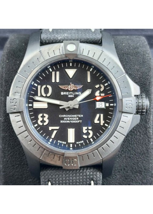 二手 ▶️ BREITLING 百年靈 Avenger Seawolf Night Mission ◀️   V17319101B1X1 - 2025年錶  (45mm)