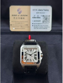 二手 ▶️  Cartier 卡地亞  Santos 100 ◀️  W20126X8