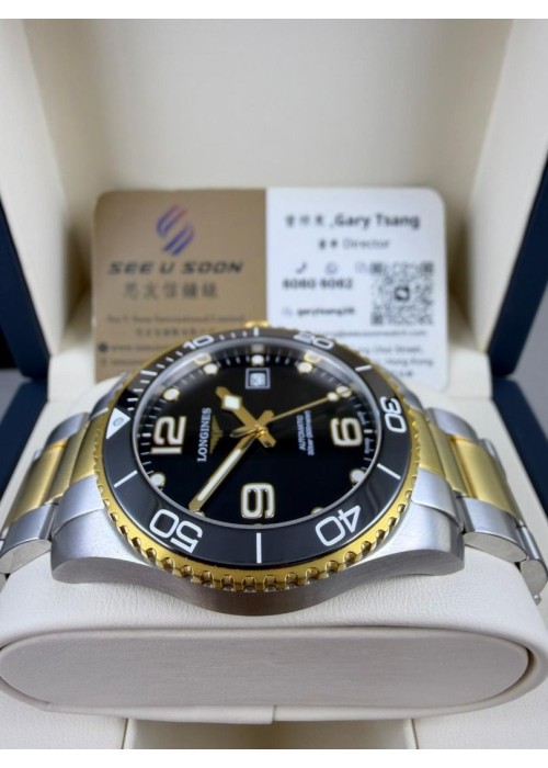 二手  ▶️  LONGINES 浪琴表   HydroConquest  ◀️   L3.781.3.56.7   2024年錶  (41mm) 