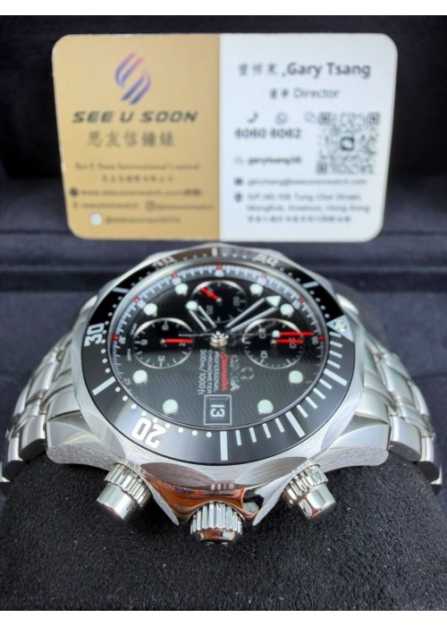 99% new  二手  ▶️  Omega 歐米茄 Seamaster Professional Chrono  ◀️  213.30.42.40.01.001 - 2013年錶 
