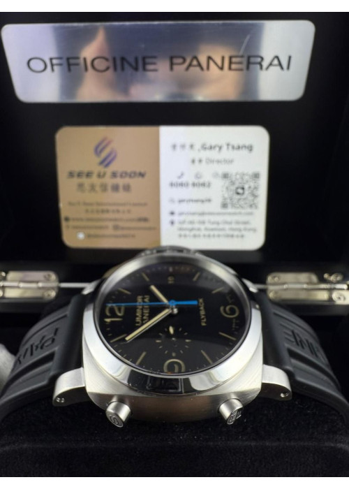 二手 ▶️ PANERAI 沛納海  LUMINOR 1950 CHRONO FLYBACK ◀️  PAM00524   (44mm) 