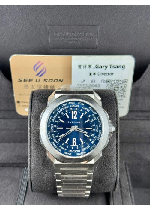 全新 ▶️  BVLGARI 寶格麗 OCTO ROMA WORLDTIMER ◀️ 103481 2025年錶 (41mm)