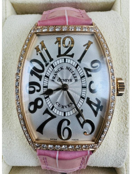 二手 ▶ FRANCK MULLER 法穆蘭 Cintree Curvex Relief ◀ 5851 M SC REL D 1R  玫瑰金鑽石