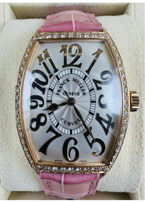 二手 ▶ FRANCK MULLER 法穆蘭 Cintree Curvex Relief ◀ 5851 M SC REL D 1R  玫瑰金鑽石