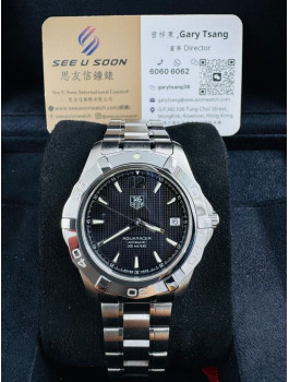 全新 ▶️  TAG Heuer 泰格豪雅  Aquaracer ◀️ WAF2111.BA0806 2007年錶 (39mm)  