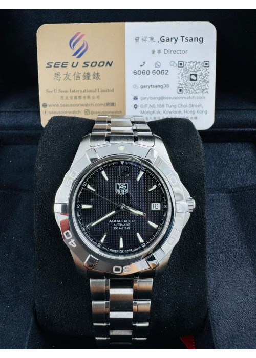 全新 ▶️  TAG Heuer 泰格豪雅  Aquaracer ◀️ WAF2111.BA0806 2007年錶 (39mm)  