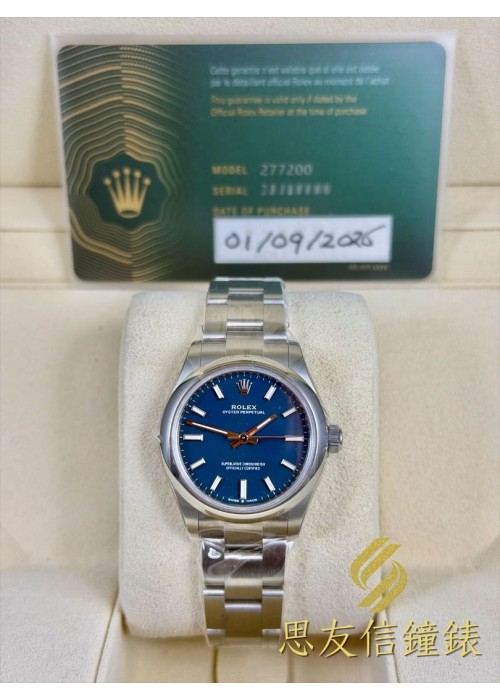 全新 100% NEW  ▶️ Rolex 勞力士 Oyster Perpetual 31 ◀️  277200 (41mm)