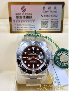 全新 100% NEW  ▶️  Rolex 勞力士 Sea-Dweller ◀️  126600 - 單紅 - 2023年錶 (43mm)